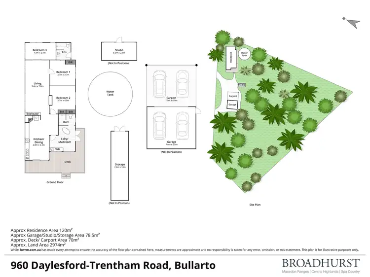 Floorplan of Homely house listing, 960 Daylesford Trentham Road, Bullarto VIC 3461