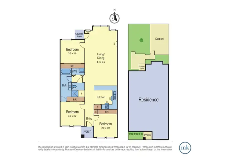 Floorplan of Homely townhouse listing, 30/292-324 McKimmies Road, Mill Park VIC 3082