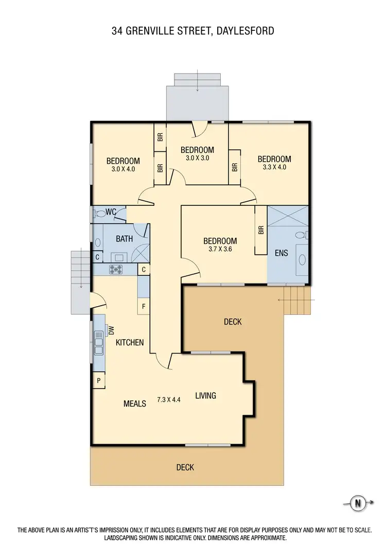 Floorplan of Homely house listing, 34 Grenville Street, Daylesford VIC 3460