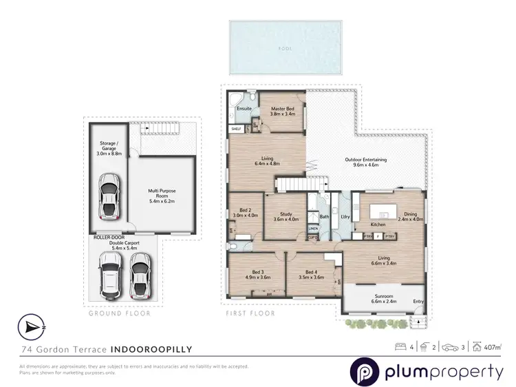 Floorplan of Homely house listing, 74 Gordon Terrace, Indooroopilly QLD 4068