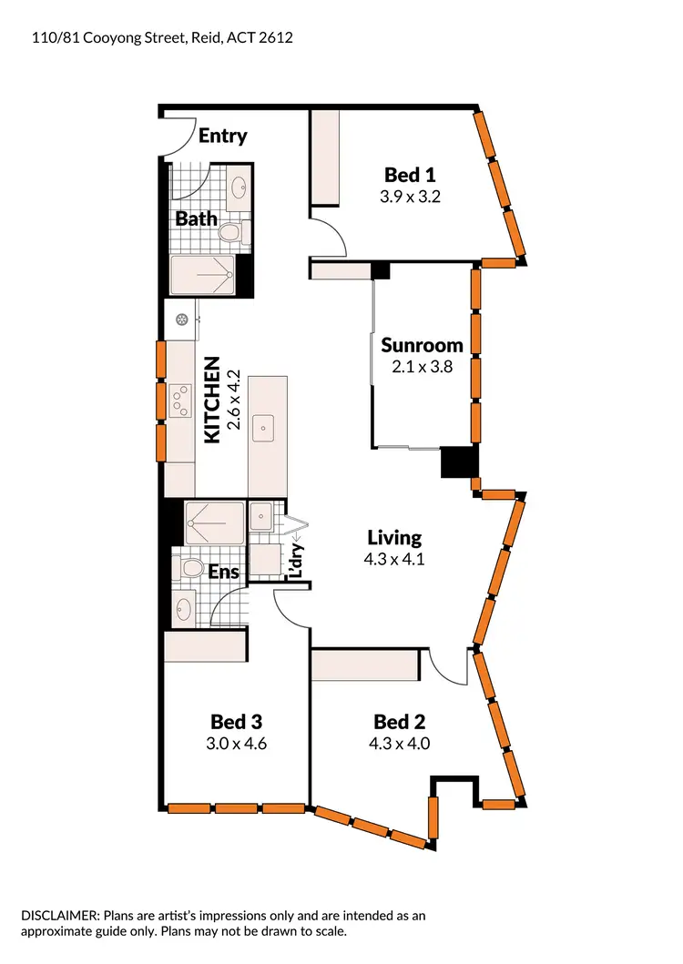 Floorplan of Homely apartment listing, 110/81 Cooyong Street, Reid ACT 2612