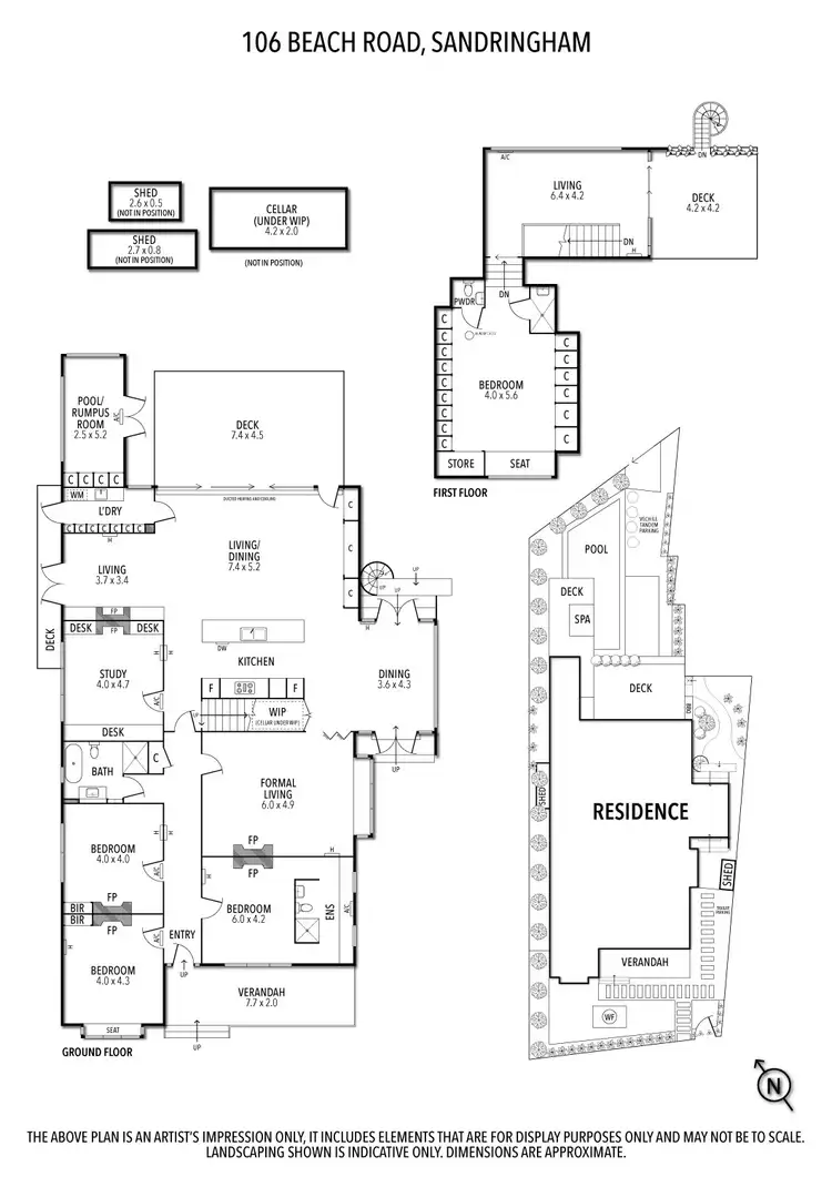Floorplan of Homely house listing, 106 Beach Road, Sandringham VIC 3191