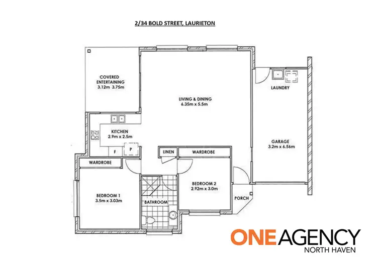 Floorplan of Homely villa listing, 2/34 Bold Street, Laurieton NSW 2443