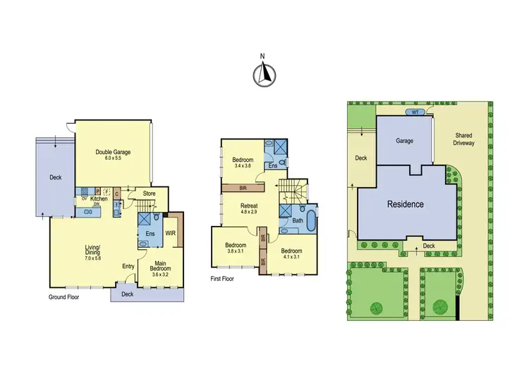 Floorplan of Homely townhouse listing, 1/90 Plenty Lane, Greensborough VIC 3088