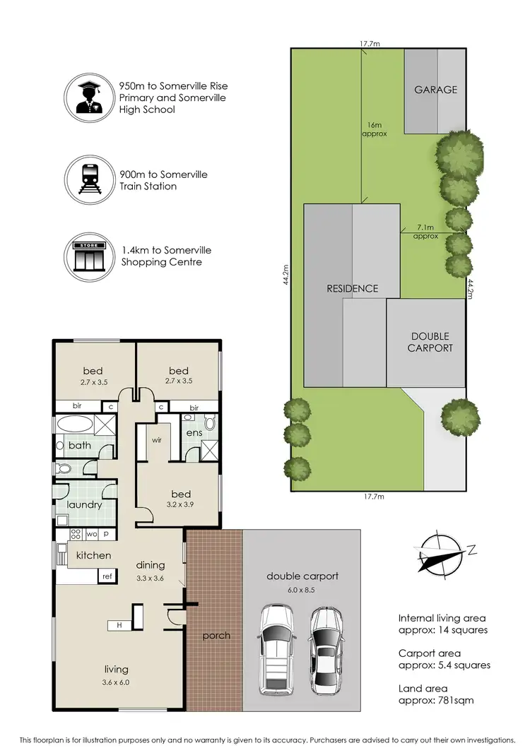 Floorplan of Homely house listing, 254 Jones Road, Somerville VIC 3912