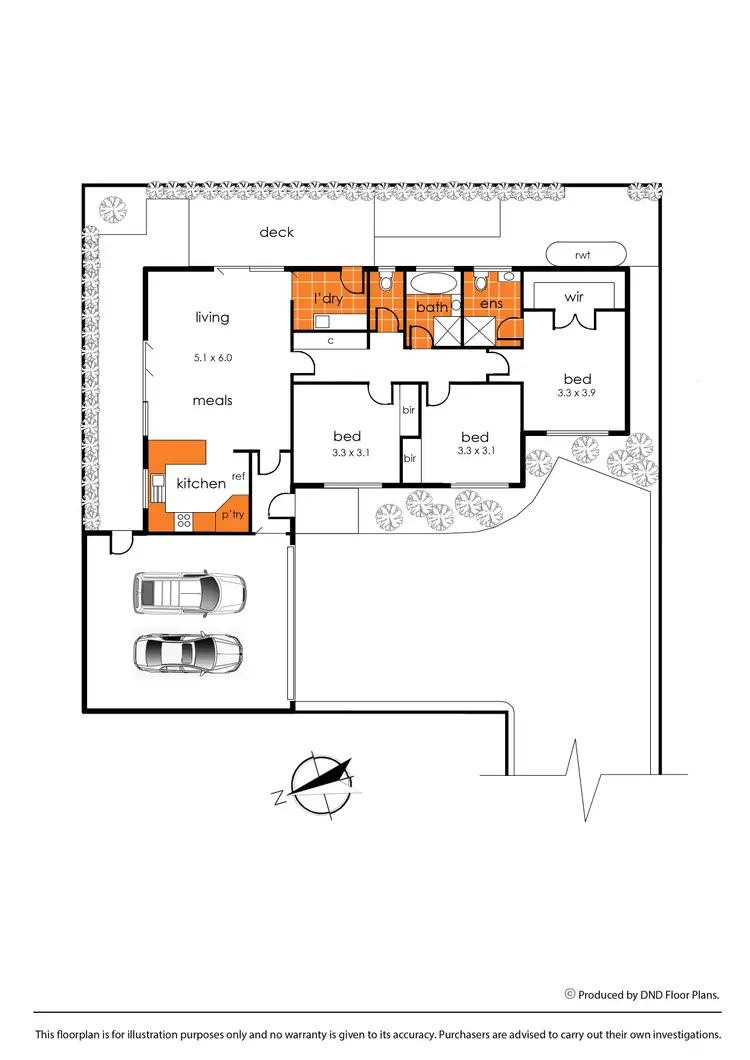 Floorplan of Homely unit listing, 26A Feltham Street, Pearcedale VIC 3912