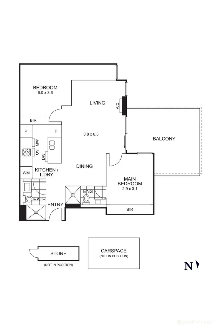 Floorplan of Homely apartment listing, 208/8 Hepburn Road, Doncaster VIC 3108