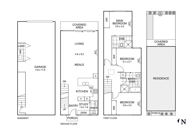 Floorplan of Homely townhouse listing, 6/4 Eurythmic Street, Mordialloc VIC 3195