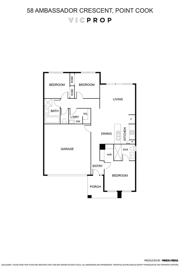 Floorplan of Homely house listing, 58 Ambassador Crescent, Point Cook VIC 3030