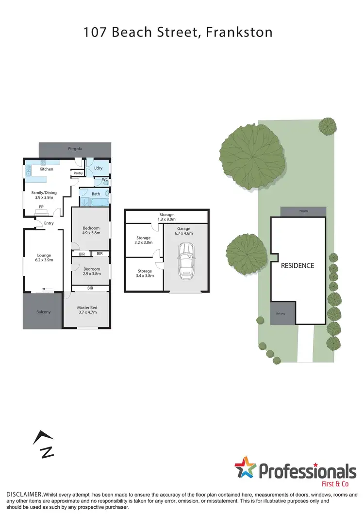 Floorplan of Homely house listing, 107 Beach Street, Frankston VIC 3199