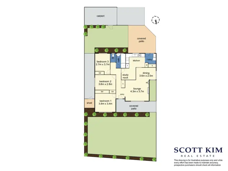 Floorplan of Homely unit listing, 1/14 Delmore Crescent, Glen Waverley VIC 3150