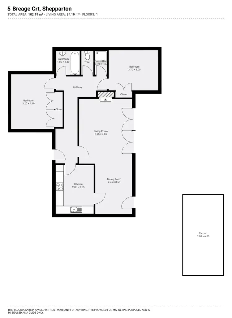 Floorplan of Homely land listing, 5 Breage Court, Shepparton VIC 3630