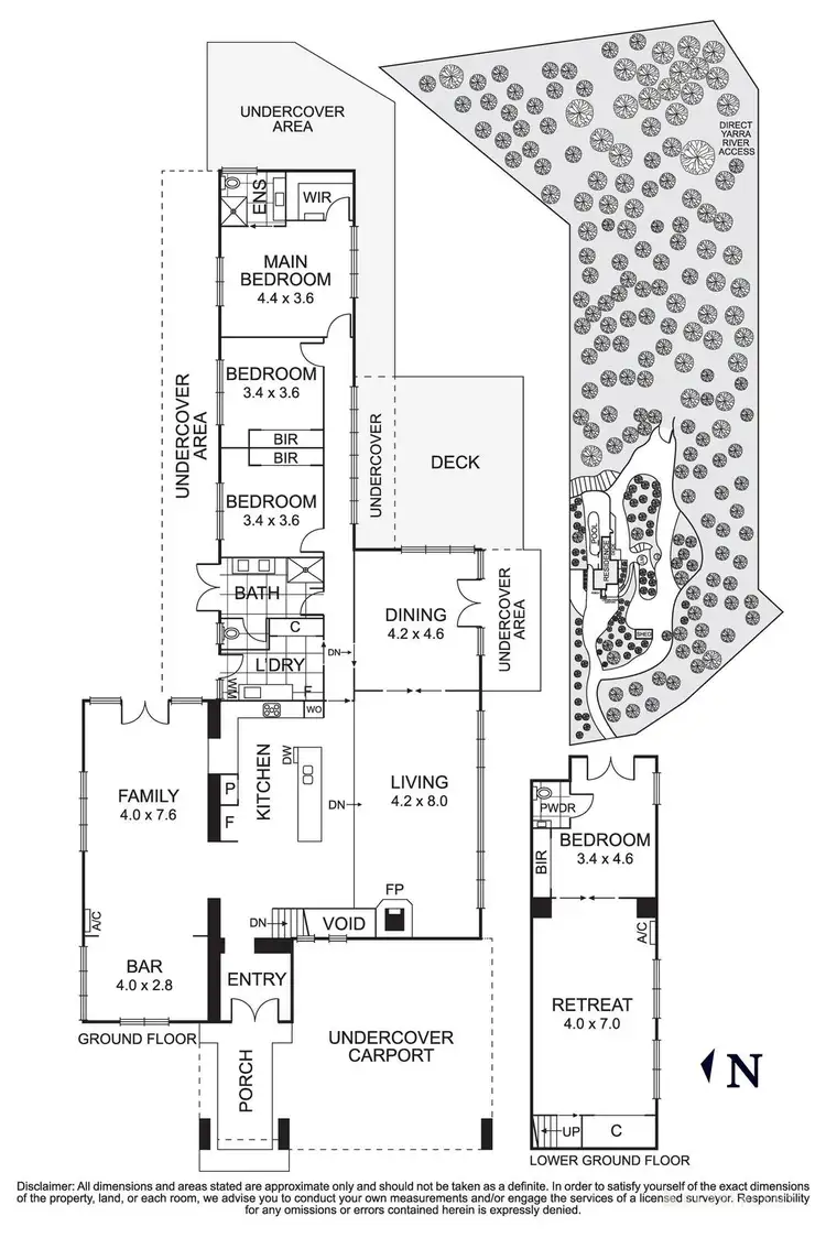 Floorplan of Homely house listing, 4 Clifford Drive, Wonga Park VIC 3115