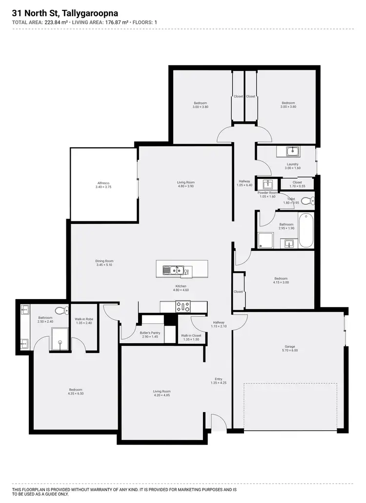 Floorplan of Homely house listing, 31 North Street, Tallygaroopna VIC 3634