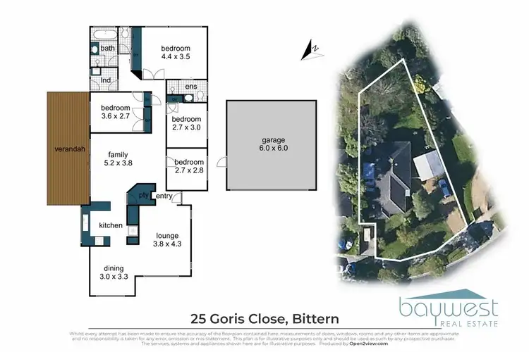 Floorplan of Homely house listing, 25 Goris Close, Bittern VIC 3918