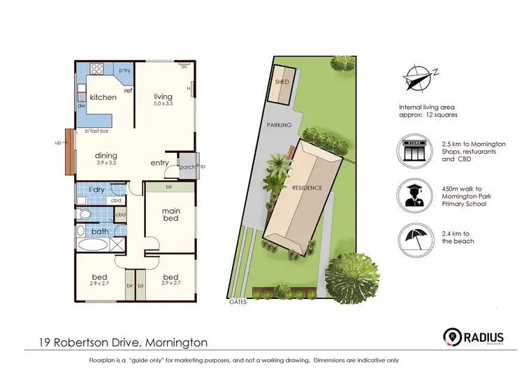 Floorplan of Homely house listing, 97 Robertson Drive, Mornington VIC 3931