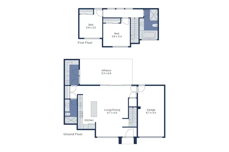 Floorplan of Homely townhouse listing, 4/151 Mount Dandenong Road, Ringwood East VIC 3135