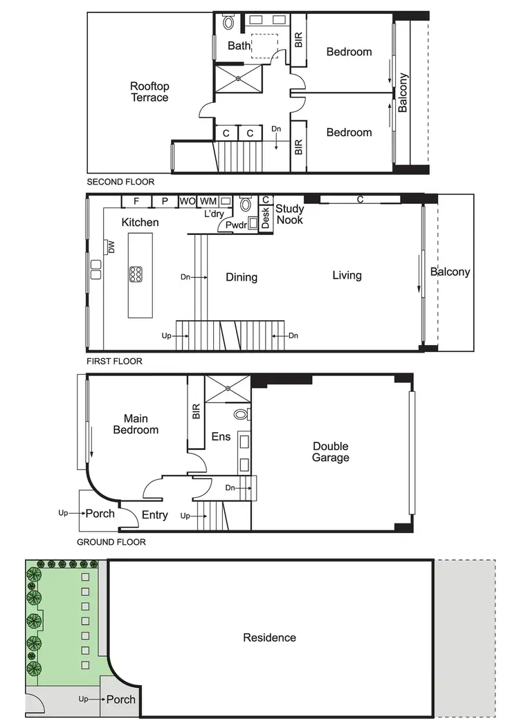Floorplan of Homely townhouse listing, 2/136-138 Darling Road, Malvern East VIC 3145