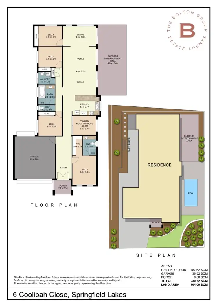 Floorplan of Homely house listing, 6 Coolibah Close, Springfield Lakes QLD 4300