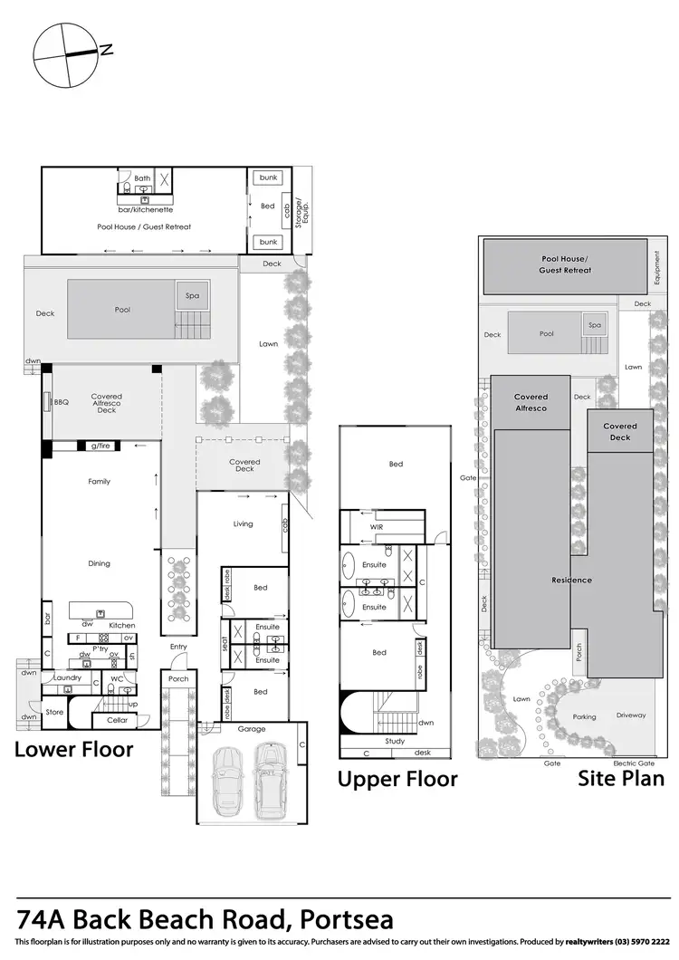 Floorplan of Homely house listing, 74A Back Beach Road, Portsea VIC 3944