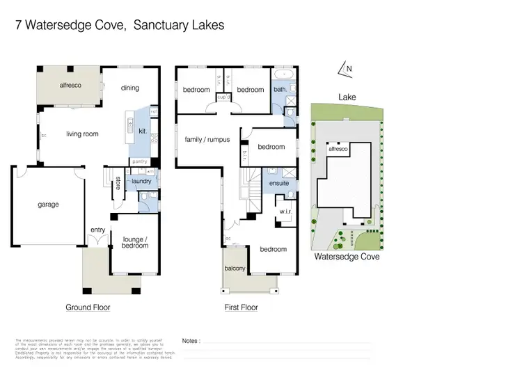 Floorplan of Homely house listing, 7 Watersedge Cove, Sanctuary Lakes VIC 3030