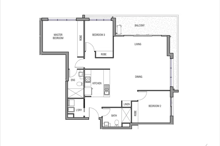 Floorplan of Homely apartment listing, 1/15-17 Limburg Way, Greenway ACT 2900