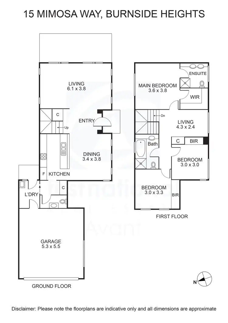Floorplan of Homely house listing, 15 Mimosa Way, Burnside Heights VIC 3023