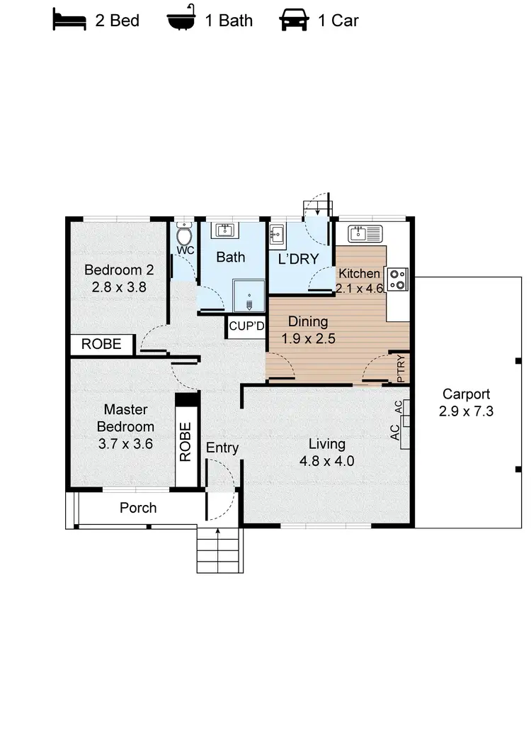 Floorplan of Homely unit listing, 5/45 Grice Avenue, Mount Eliza VIC 3930