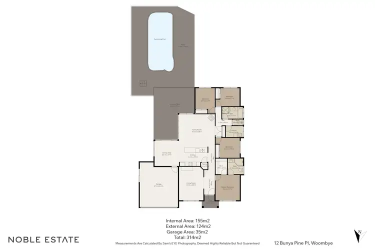 Floorplan of Homely house listing, 12 Bunya Pine Place, Woombye QLD 4559