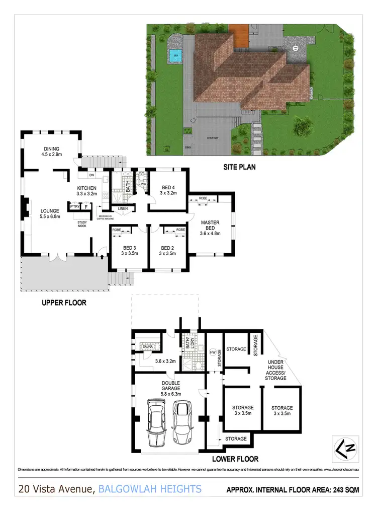 Floorplan of Homely house listing, 20 Vista Avenue, Balgowlah Heights NSW 2093
