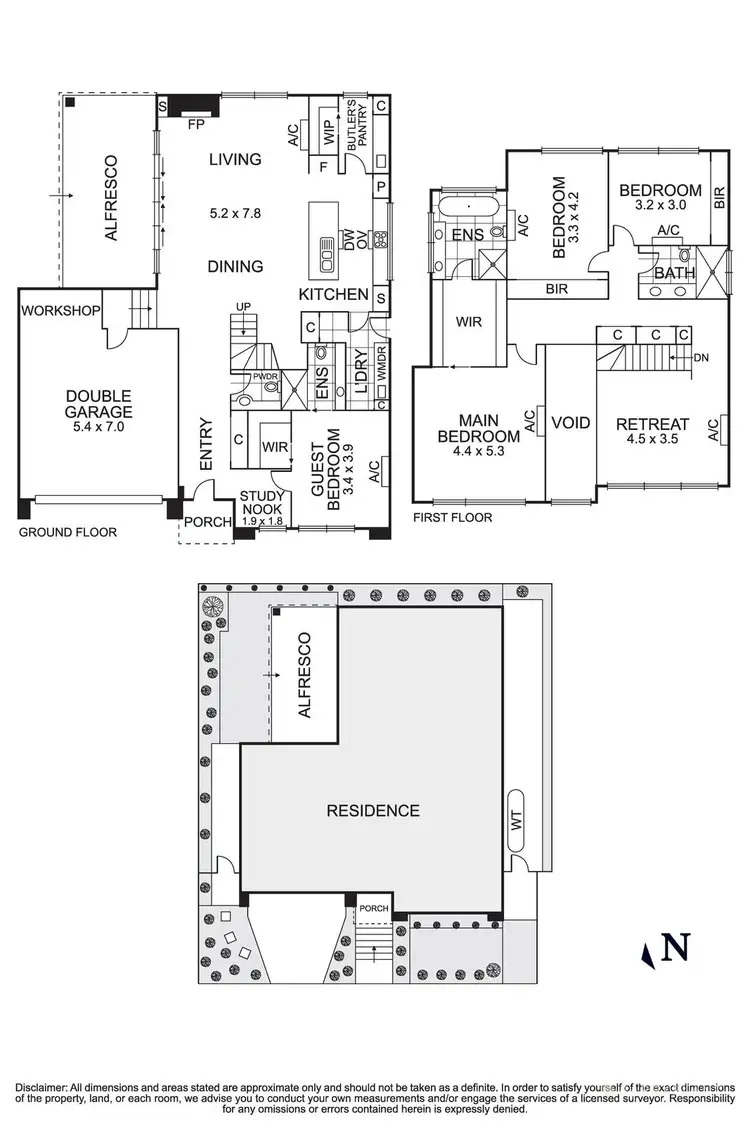 Floorplan of Homely townhouse listing, 2a Marroo Street, Doncaster VIC 3108