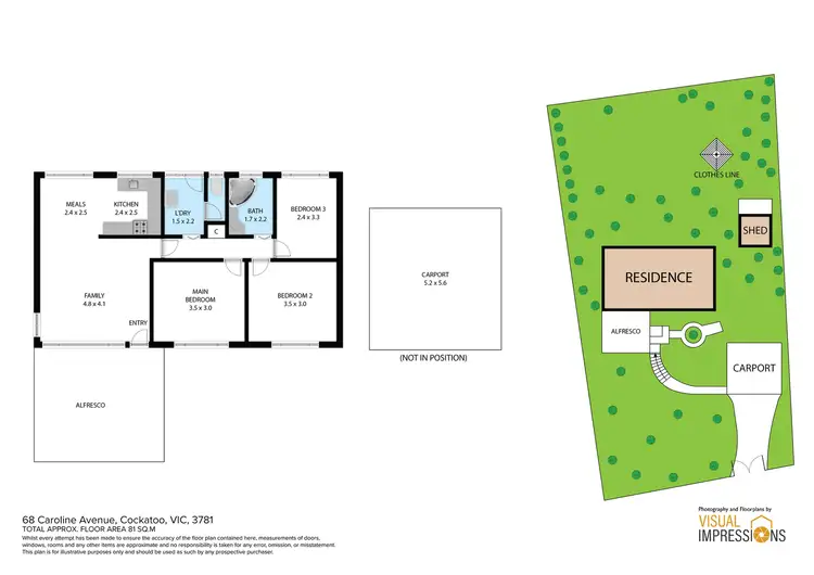 Floorplan of Homely house listing, 68 Caroline Avenue, Cockatoo VIC 3781