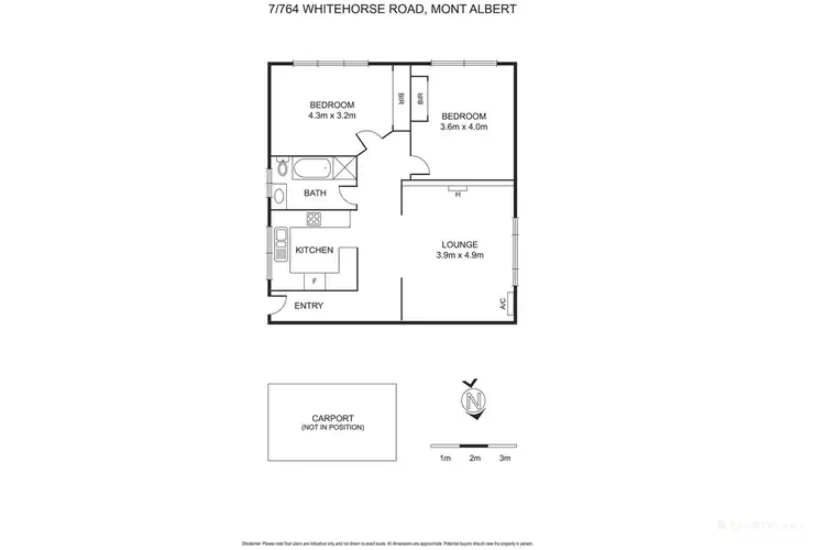 Floorplan of Homely unit listing, 7/764 Whitehorse Road, Mont Albert VIC 3127