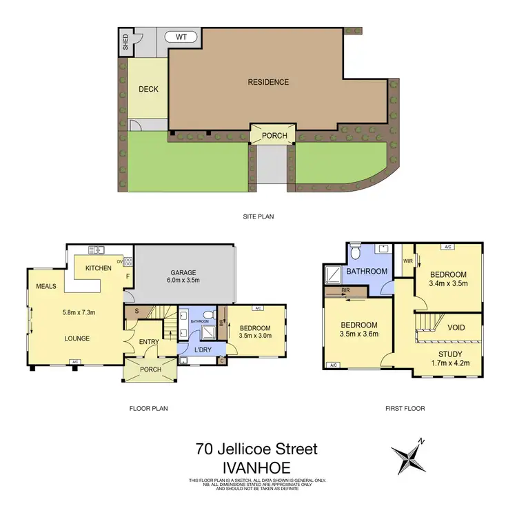 Floorplan of Homely house listing, 70 Jellicoe Street, Ivanhoe VIC 3079