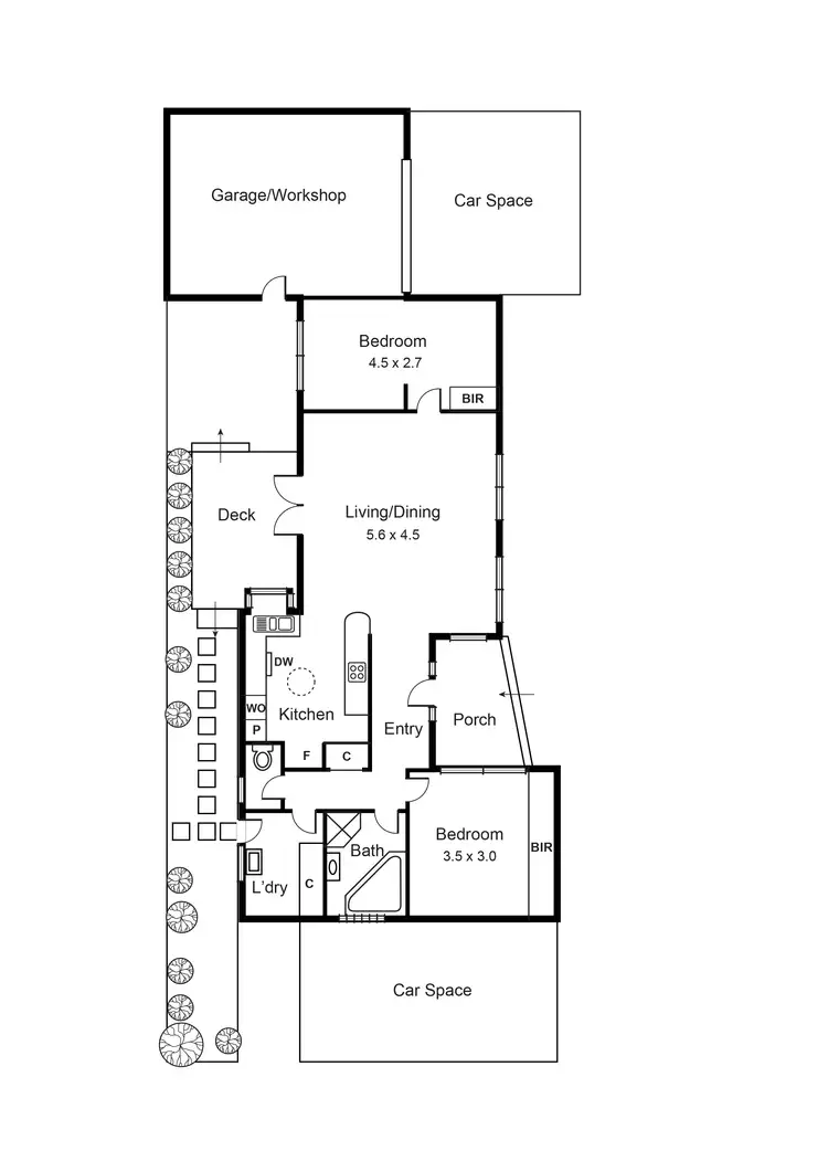 Floorplan of Homely unit listing, 2/7 Howe Street, Murrumbeena VIC 3163