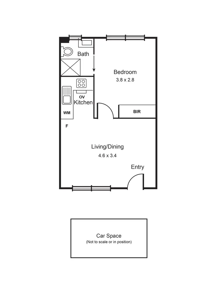 Floorplan of Homely apartment listing, 14/13 Rosedale Avenue, Glen Huntly VIC 3163