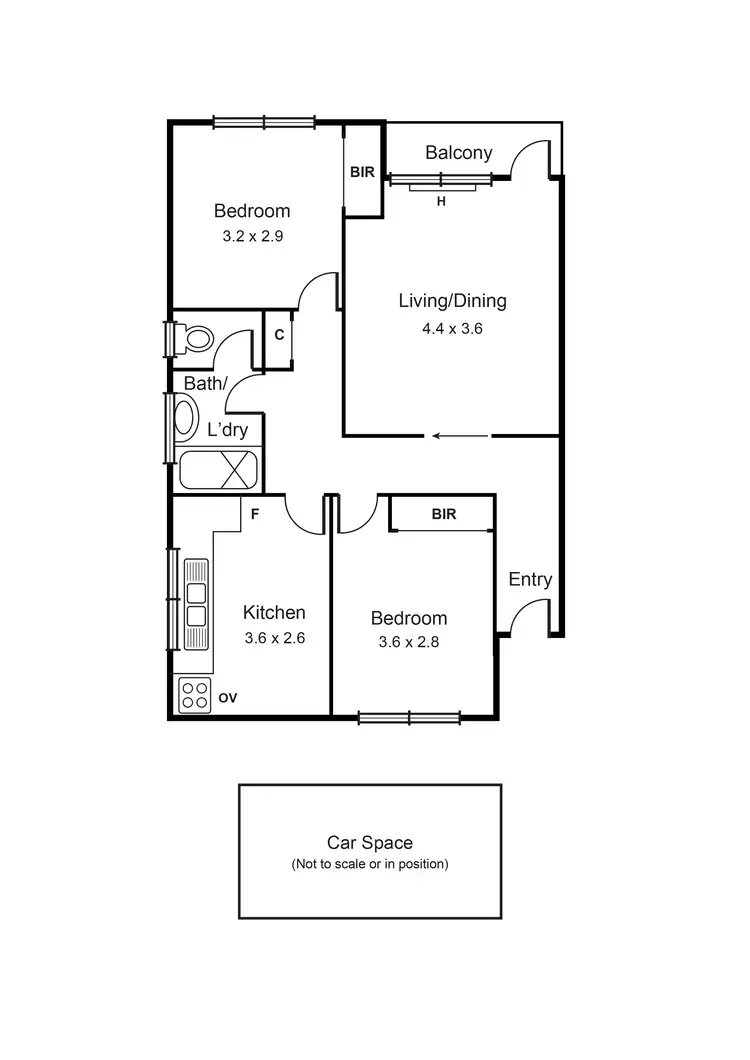 Floorplan of Homely apartment listing, 6/12 Toward Street, Murrumbeena VIC 3163