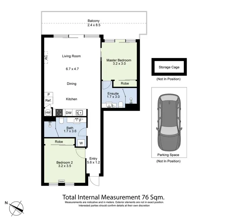 Floorplan of Homely apartment listing, 204/58 Ballarat Street, Yarraville VIC 3013