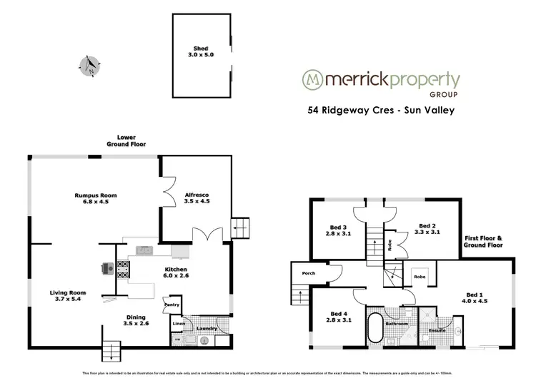 Floorplan of Homely house listing, 54 Ridgeway Crescent, Sun Valley NSW 2777