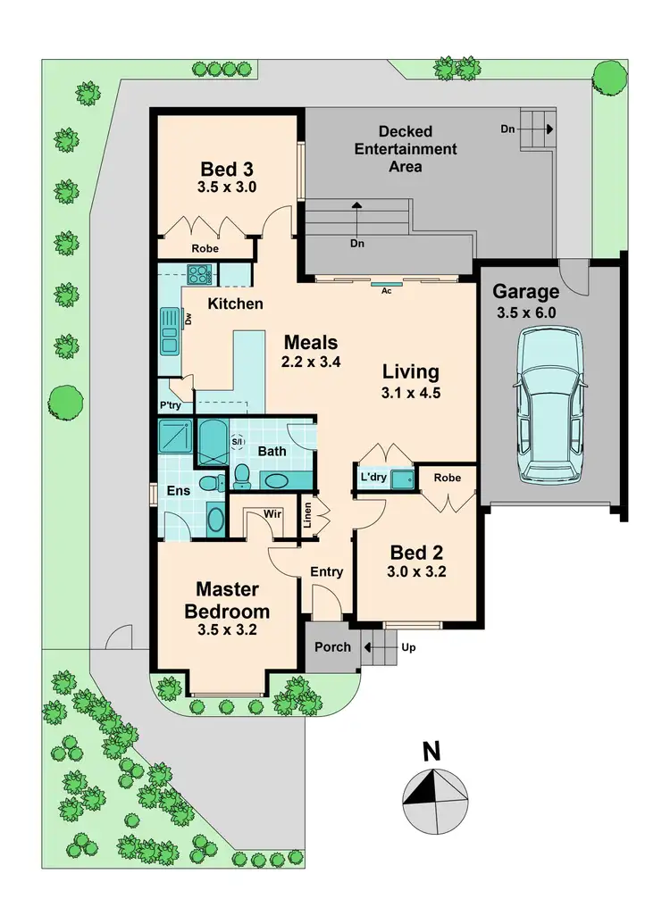 Floorplan of Homely unit listing, 4/17 Powlett Street, Kilmore VIC 3764