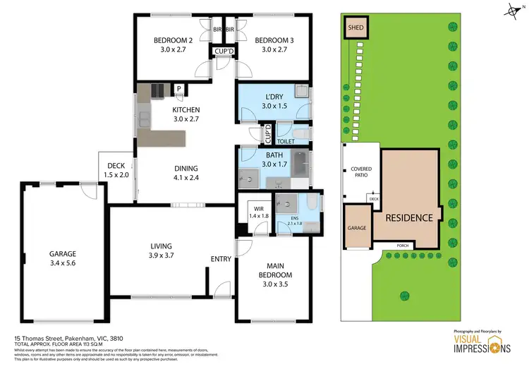 Floorplan of Homely house listing, 15 Thomas Street, Pakenham VIC 3810