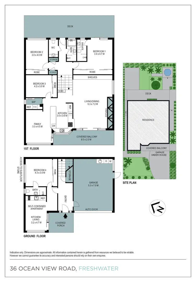 Floorplan of Homely house listing, 36 Ocean View Road, Freshwater NSW 2096
