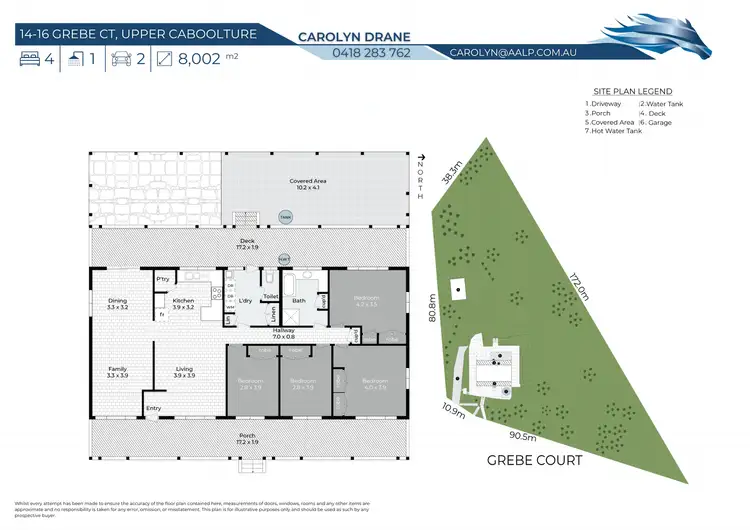 Floorplan of Homely rural property listing, 14 Grebe Court, Upper Caboolture QLD 4510