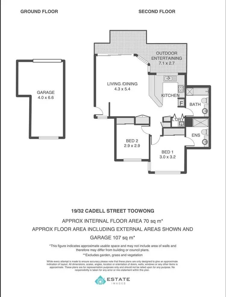 Floorplan of Homely unit listing, 19/32 Cadell Street, Toowong QLD 4066
