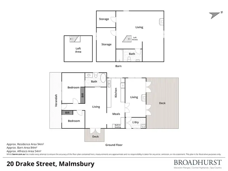 Floorplan of Homely house listing, 20 Drake Street, Malmsbury VIC 3446