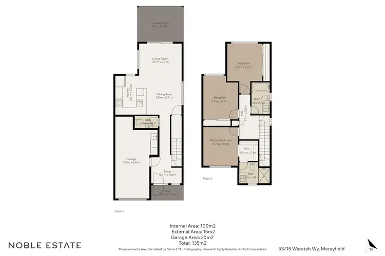 Floorplan of Homely townhouse listing, 53/15 Waratah Way, Morayfield QLD 4506
