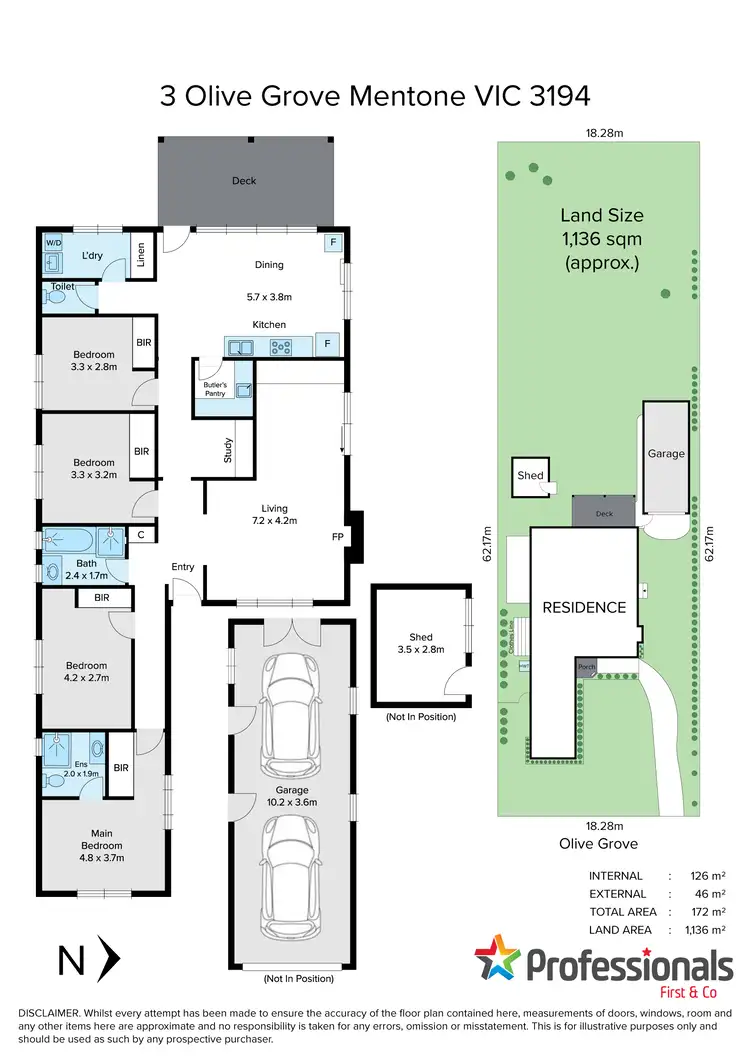 Floorplan of Homely house listing, 3 Olive Grove, Mentone VIC 3194