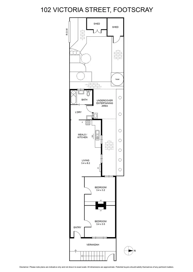 Floorplan of Homely house listing, 102 Victoria Street, Footscray VIC 3011