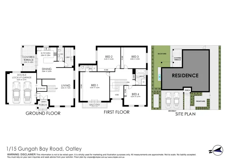 Floorplan of Homely house listing, 1/15 Gungah Bay Road, Oatley NSW 2223