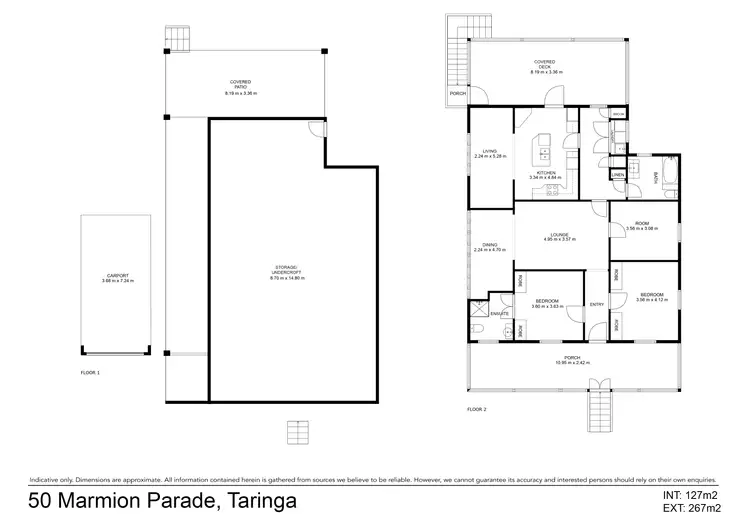 Floorplan of Homely house listing, 50 Marmion Parade, Taringa QLD 4068